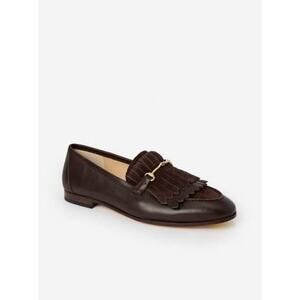 NEW J. McLaughlin Brown Solid Arlie Leather Loafers Women’s 9.5